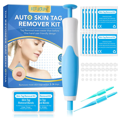 3 In1 Painless Auto Skin Tag Mole Wart Removal Kit Cleaning Tools Face Skin Care Body Wart Dot Treatments Remover Beauty Health