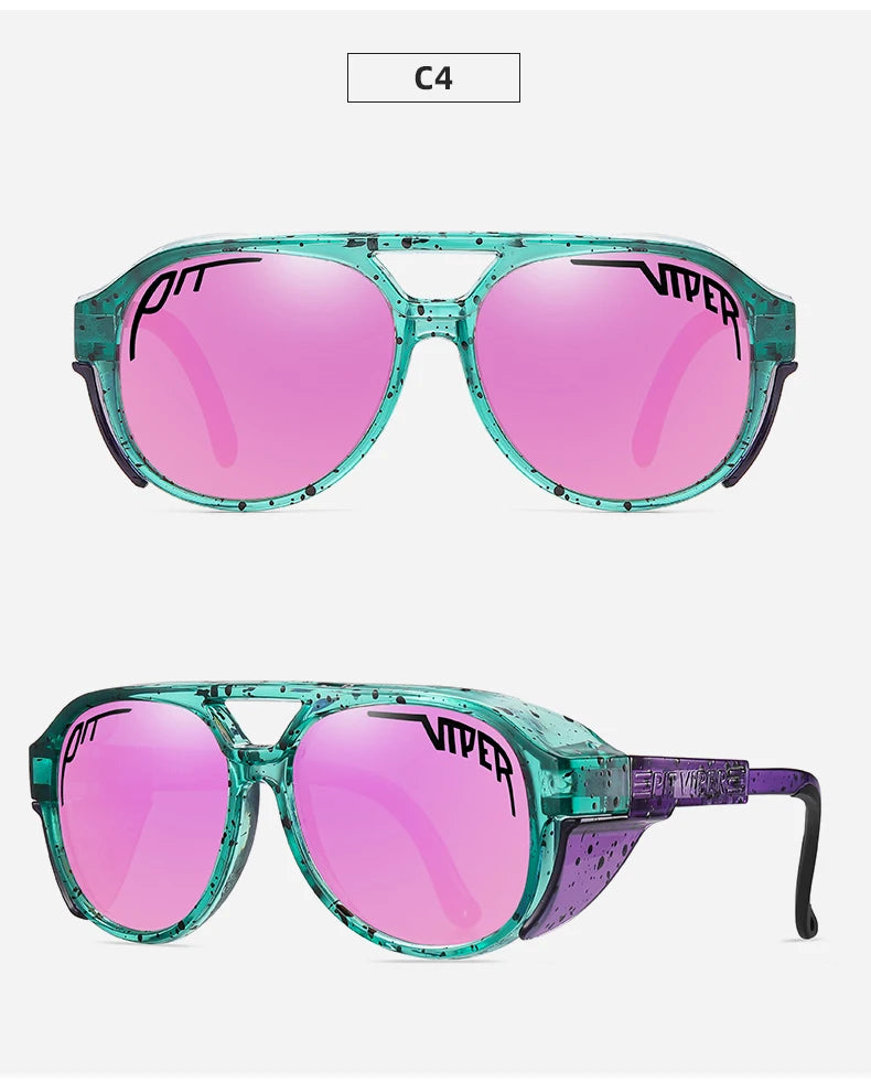 PIT VIPER Men Cycling Glasses MTB Bicycle Eyewear UV400 Road Bike Goggles Windproof Sport Women Sunglasses