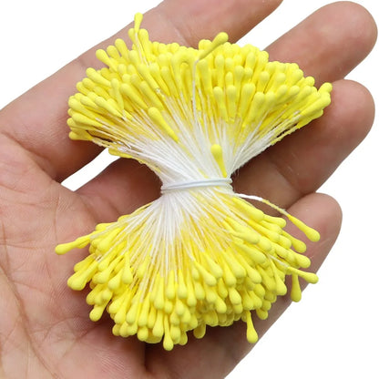 400pcs 2mm Moulti Options Artificial Flower stamen Mini Pearl Floral pistil For Wedding Party Home Decoration DIY Accessories