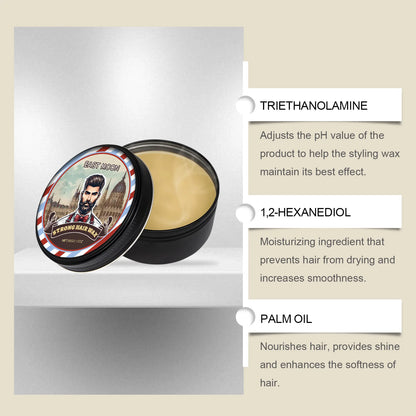 Long Lasting Stying Wax Fluffy Hair Pomade Wax Keep Hair Oil Edge Control Barbershop Tools Salon Hairdressing Mud Hair Styling