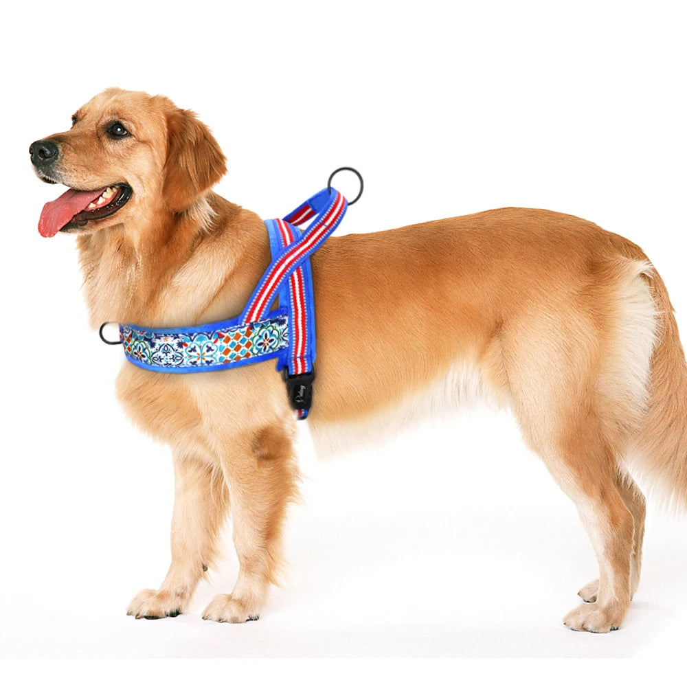 Warm Dog Harness Vest Winter Dog Harnesses Soft Padded Pet Training Harnesses Vests Adjustable For Small Large Dogs Bulldog Pug