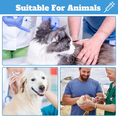 3ml Disposable Luer Lock Syringe, Suitable for Pets and Farm Animals, Industrial Use, Laboratory Dispensing, and Manual Applications