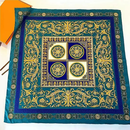 Silky 68x68cm Square Scarf – Stylish & Soft, Multipurpose Head Cover & Elegant Neck Wrap Stylish Print, Silky Soft & Versatile