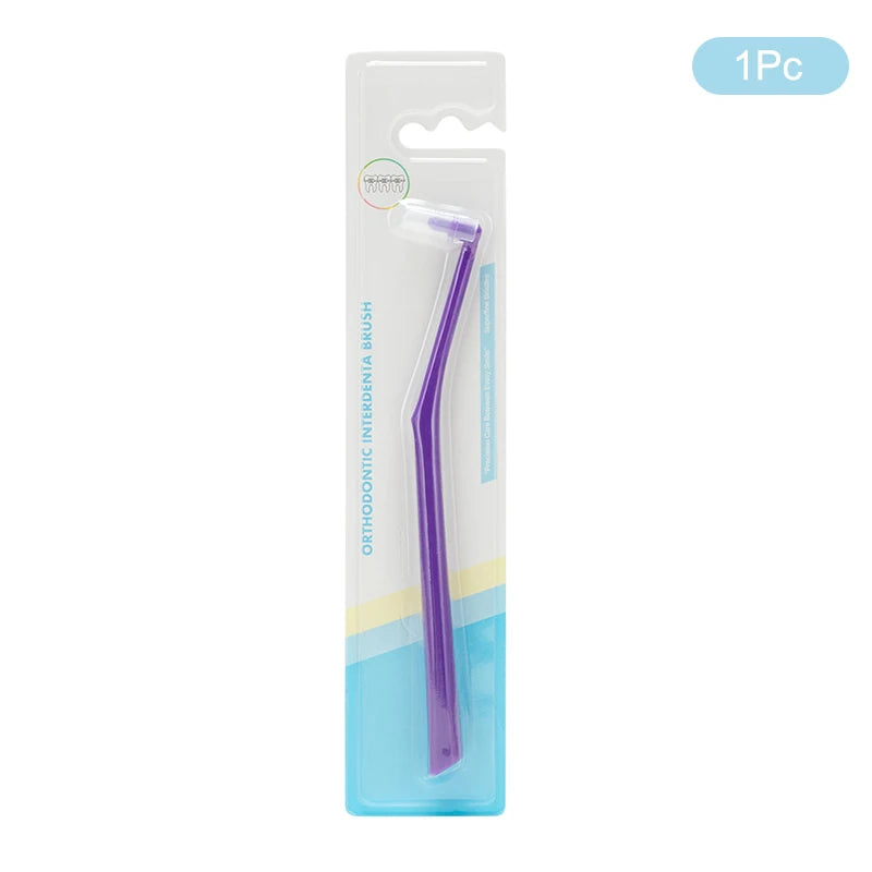 1/3/5 Pcs Interdental Brush Single-Beam Soft Teeth Cleaning Toothbrush Oral Care Tool Small Head Soft Hair Implant Adult