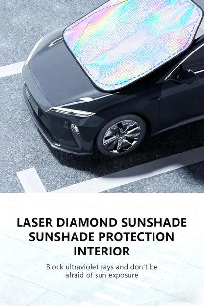 5-Layer Car Windshield Sun Shade Cover Foldable Thicken Front Window UV Refletive Sunshade Curtain Sun Protection Cover