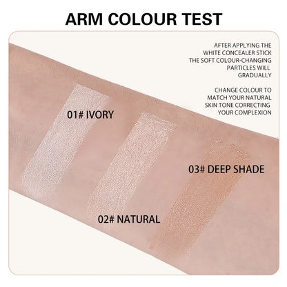 O'CHEAL Temperature Changing Foundation Stick Facial Coverage Blemishes Pores Double-Headed Face Matte Makeup Foundation Cream