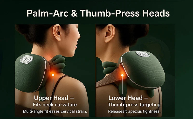 2026 Bionic Neck Shoulder Massager N7 Kneading Massager Shawl 3-Level Modes Neck Cervical Waist Leg Body Muscles Massage Pillow