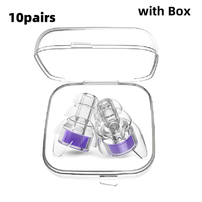 HUAK Silicone Earplugs High Fidelity with Storage Box for Concerts Musicians Motorcycles Noise Sensitivity Conditions and More