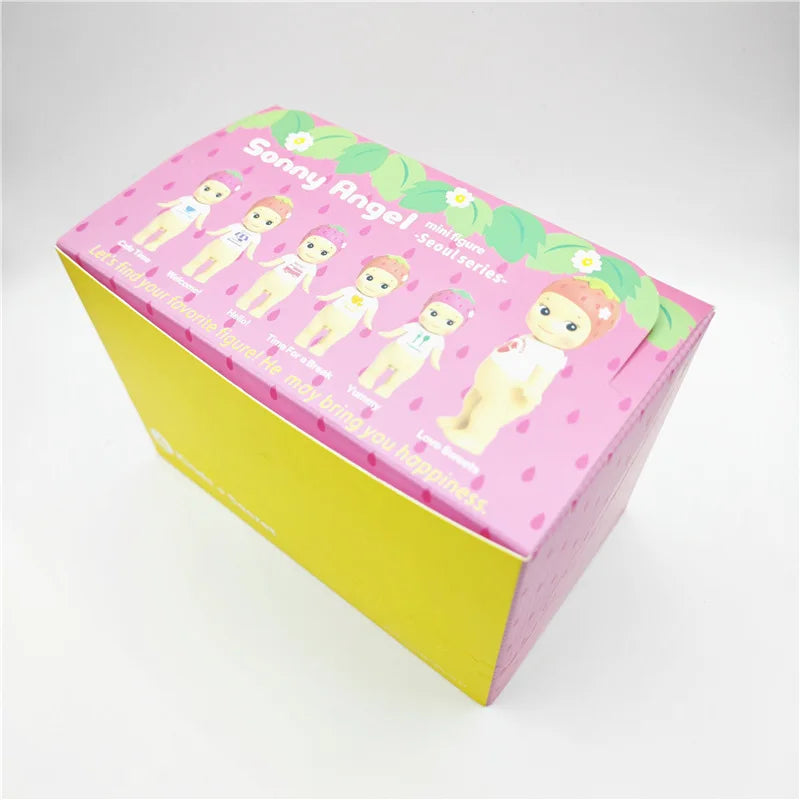 Sonny Angel Blind Box Toys Seoul Series Anime Action Figures Ornaments Strawberry Dolls Fans Children Christmas Birthday Gifts
