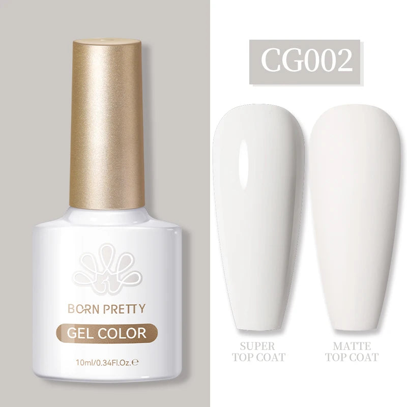 BORN PRETTY 10ml Gel Nail Polish Gel 130 Colors Semi Permanent Solid Nail Gel Varnish Soak Off UV Gel for Base Top Coat