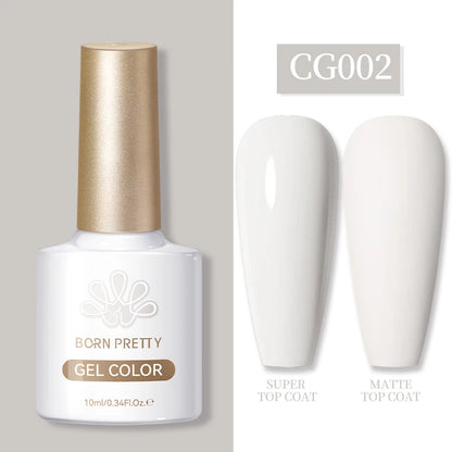 BORN PRETTY 10ml Gel Nail Polish Gel 130 Colors Semi Permanent Solid Nail Gel Varnish Soak Off UV Gel for Base Top Coat