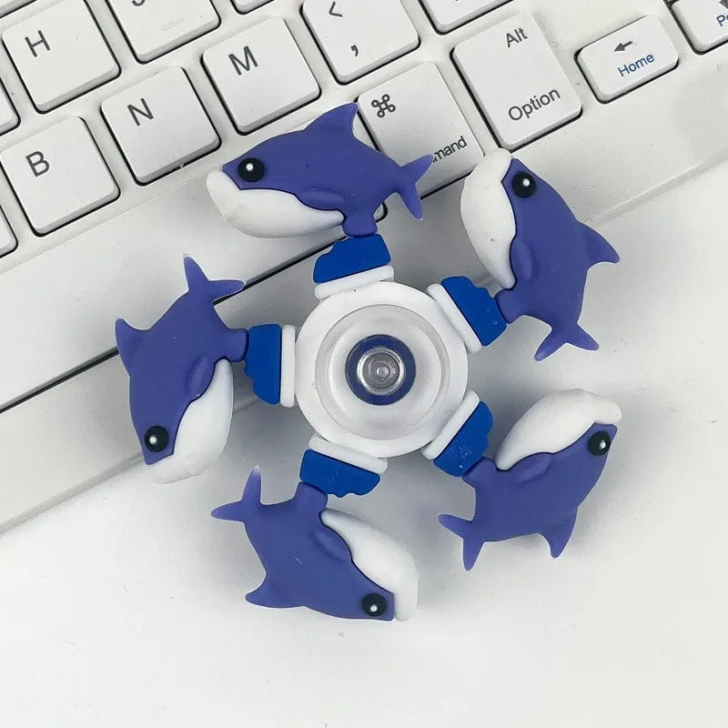 Italian Brainrot Tung Fidget Spinner Chain Toy Deformed Antistress Hand Spinner Vent Toy Adult Stress Relief Fidget Sensory Gyro