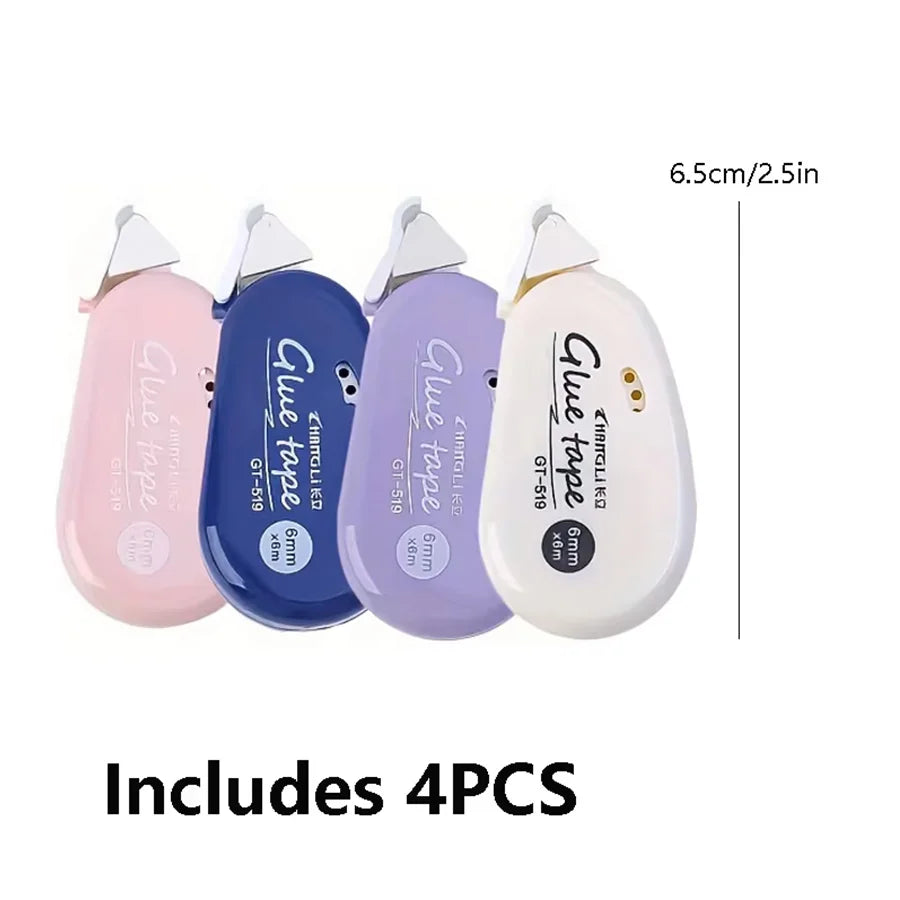1/4pcs Double-sided Adhesive Dot Tape - Suitable for Collage Pictures, Handwritten Creations, School Stationery Items, Etc
