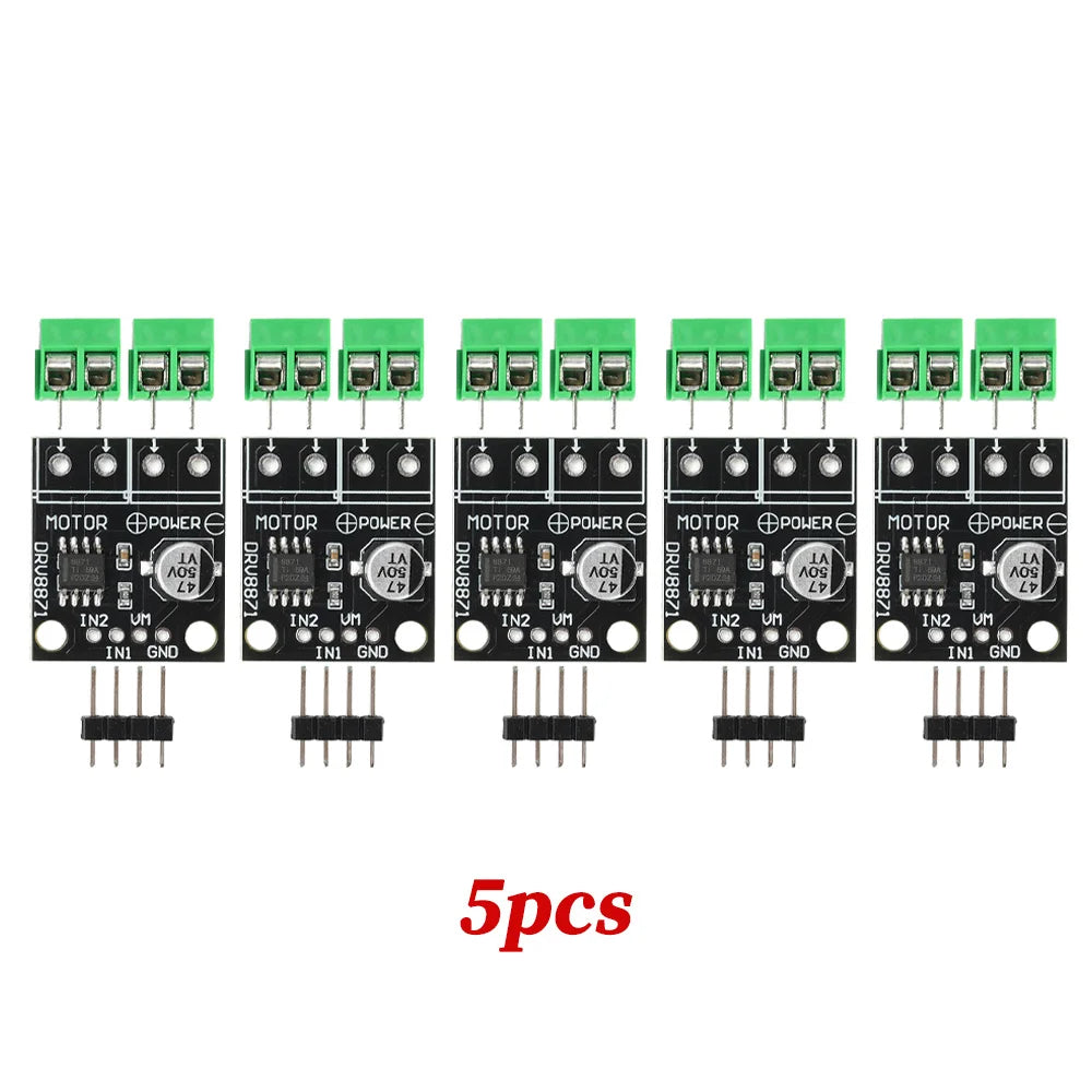 5/1Pcs DRV8871 DC 6.5-45V H-Bridge Motor Driver Module 3.6A Brushed DC Motor Control PWM 10A Sinking Source for DIY Robot