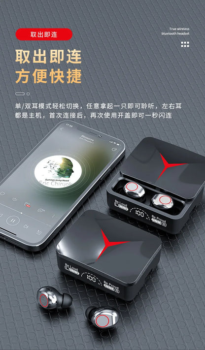 M90 Wireless Headphones TWS Bluetooth Touch Control Earphones Sport Earbuds Hifi Stereo Gaming Headset With Mic For smartphone