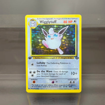 1996 PKMN 1st Edition Base Set Single Flash Cards Shining Charizard Lugia Wigglytuff Game Collection Cards PTCG Proxy Cards