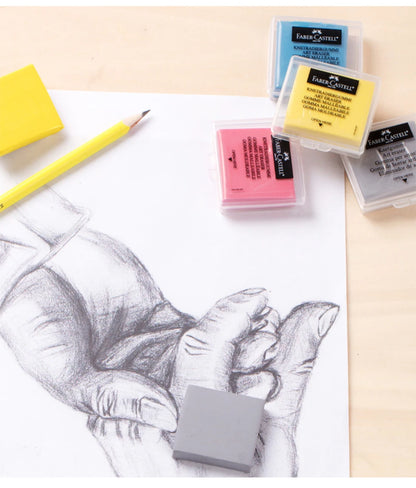 Faber - Castell Premium Soft Kneadable Eraser, Perfect for Art Painting, Design & Plasticine Stat - Ultra - Plastic Sketch Tool