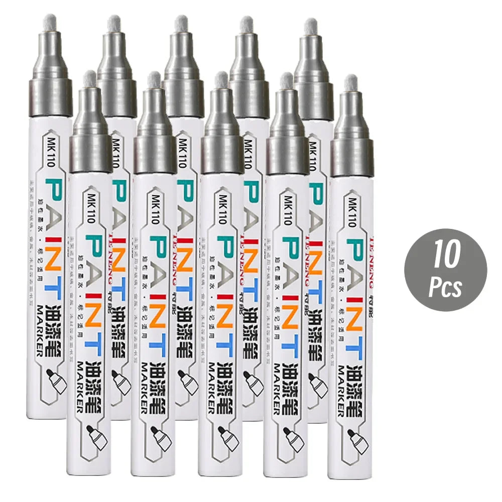 8 Colors Car Scratch Repair Paint Pen Quick Dry Touch Up Paint Repair Pen Waterproof Wheel Tyre Marker Auto Paint Marker Pens