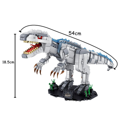 Tyrannosaurus Rex or Velocira Dinosaur Models Micro Mini Building Blocks for Adult Puzzle Toys Perfect Gifts Desktop Decoration