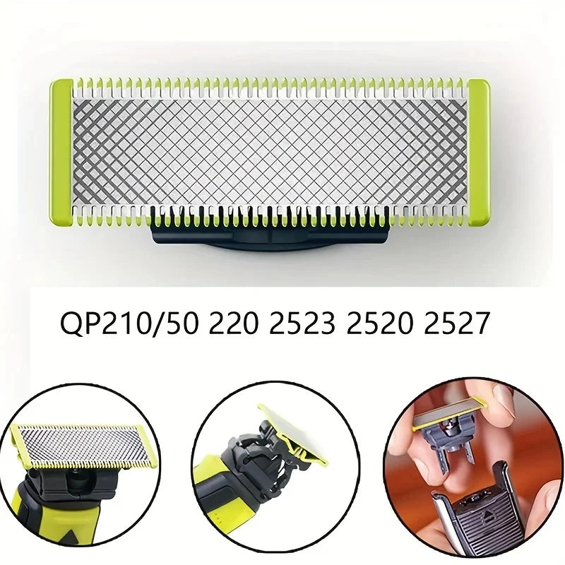 Replacement Blade for Beard Shaver Head Trimmer Compatible with QP&2520/2530 2630 6510 6520 2523 One&Blade