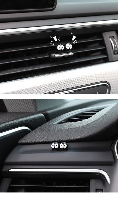 5/10/20/50pcs Cute Black Elf Car Interior Decoration Funny Auto Center Console Rearview Mirror Ornaments For Car Accessories