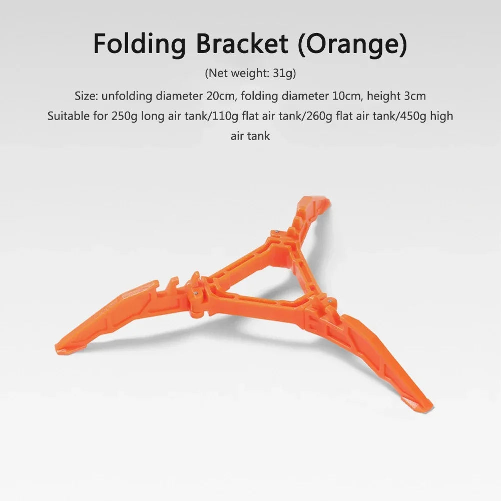Outdoor Camping Gas Tank Rack Lightweight Foldable Canister Tripod Stand Base Bottle Shelf Gas Cylinder Stove Accessories