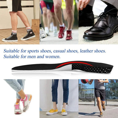 1Pair Orthopedic Insoles Memory Foam Cushion Gel Insole Silicone Arch Support Pads Sport Shoe Pad Soft Running Insert