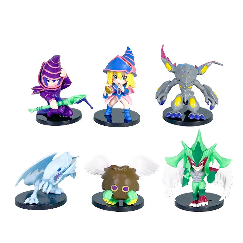 6pcs/set Yu-Gi-Oh! Duel Monsters Collection Model Anime Figure Doll Toys