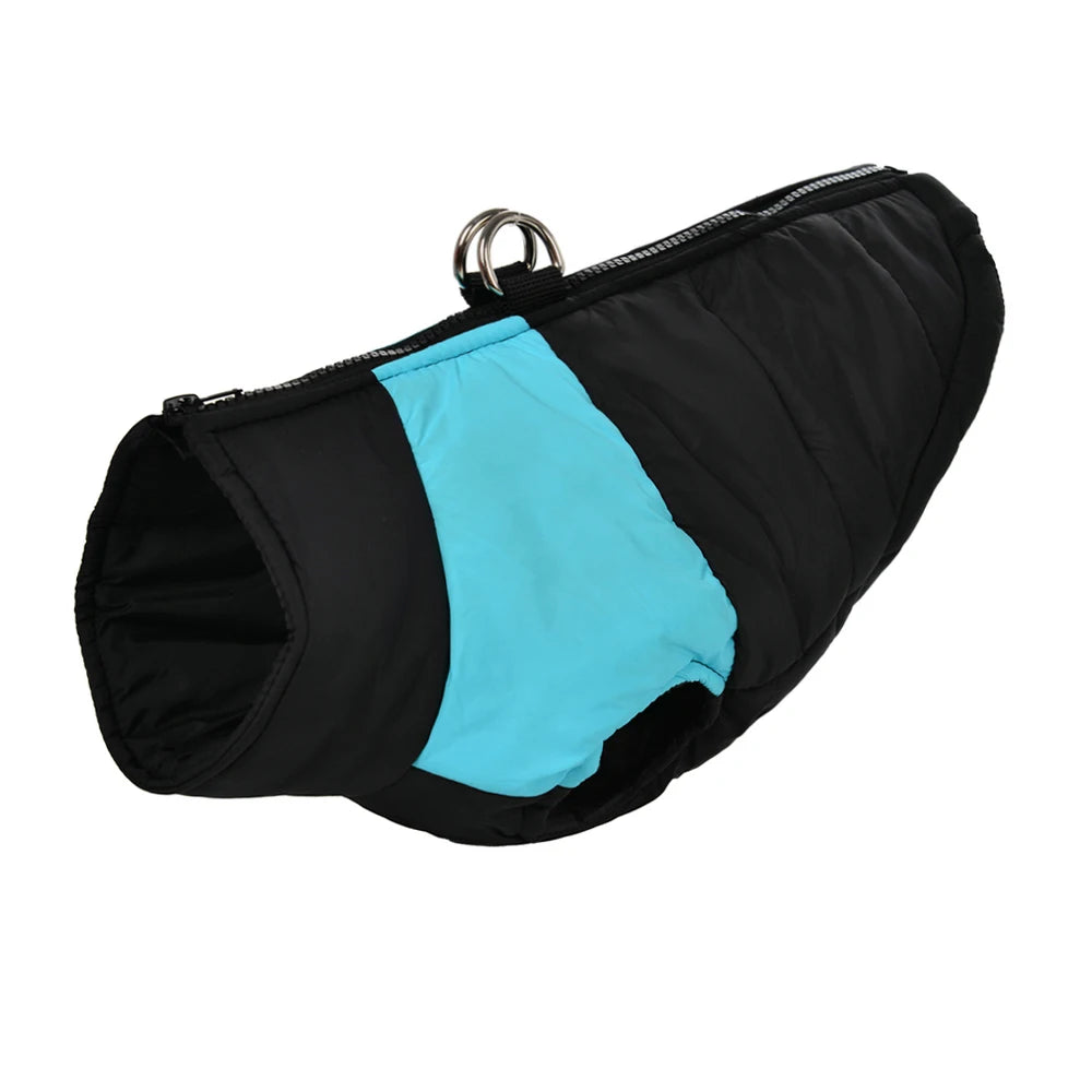 Warm Winter Dog Jacket For Winter Padded Pet Vest Coat For Small Large Dogs Waterproof Pets Clothes With D-ring Golden Retriever
