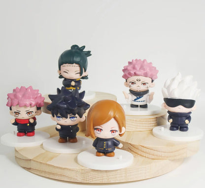12pcs/set Animation Jujutsu Kaisen Itadori Yuji Gojo Satoru Ryomen Sukuna Megumi Kugisaki Action Figure Collection Anime Model