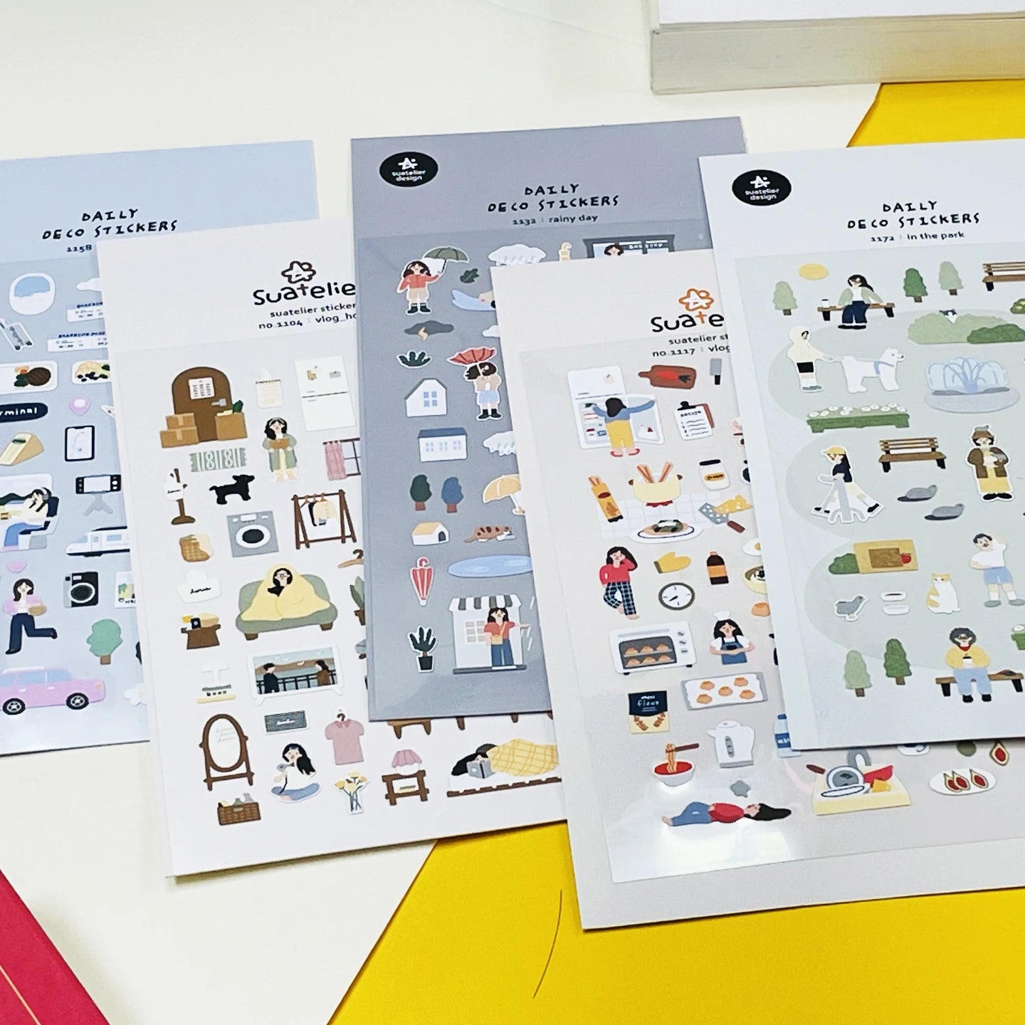 Korean Import Suatelier Travel Home Life Study Friend Stickers Scrapbooking Diy Journaling Diary Stationery Sticker School Gift