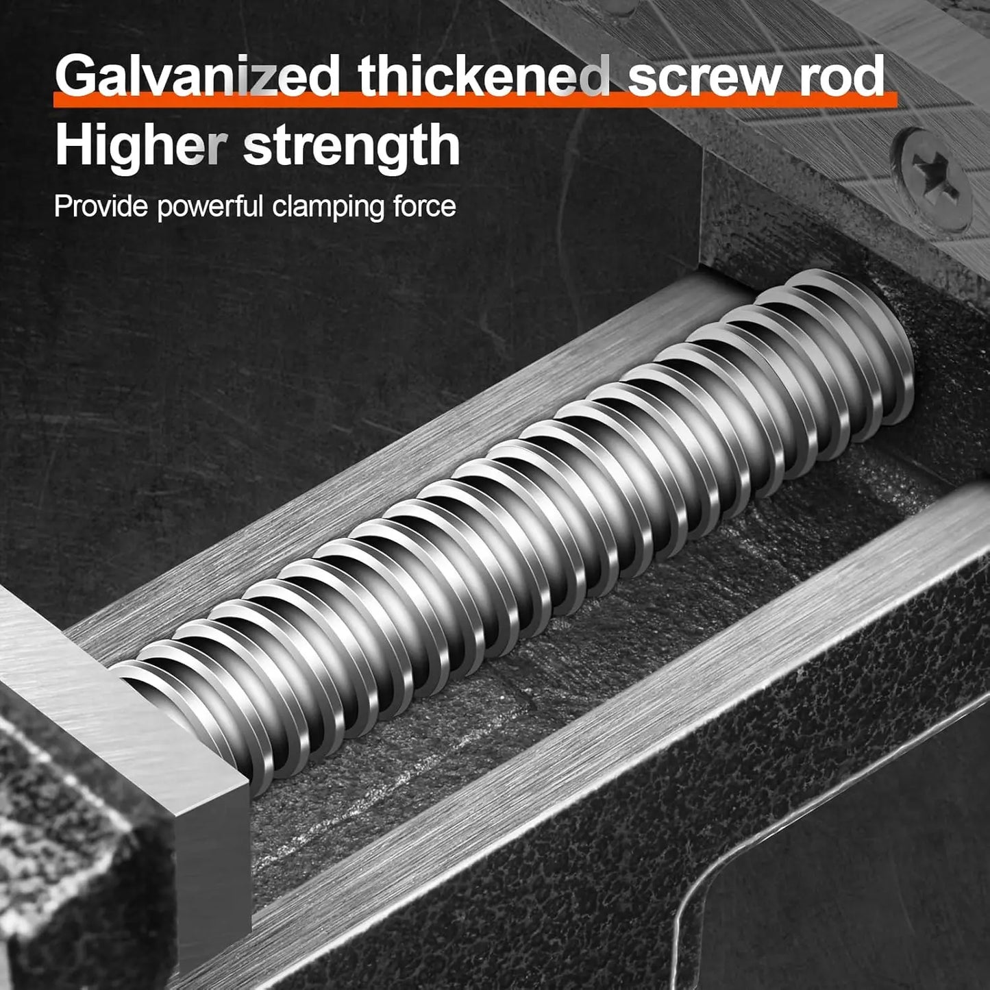 Professional Table Vise , 360° Rotation Work Clamp-On Vise, Versatile Use, Heavy Duty Construction for Woodworking, Metalworking