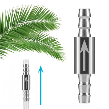Dioxide Cylinder To CO2 System Diffuser Stainless Steel Check Valve For CO2 equipment Non Return Water 4mm Aquarium Water Valve