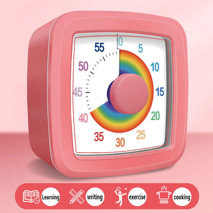 Visual Timer Children's Self-discipline Tool Countdown 60-minute Student Learning Homework Time Pomodoro Stopwatch Management