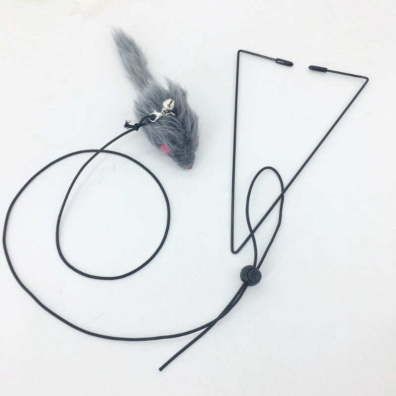 Interactive Cat Toy Cats Mouse Toys Hanging Door Retractable plaything Funny Self-hey kitten Scratch Rope Mouse Toy Pet Products