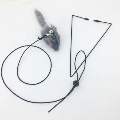 Interactive Cat Toy Cats Mouse Toys Hanging Door Retractable plaything Funny Self-hey kitten Scratch Rope Mouse Toy Pet Products