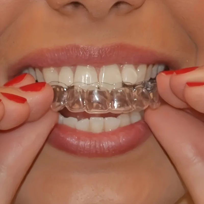 1-4pair Unisex Teeth Aligner Silicone Invisible Dental Orthopedic Tray for Whitening Straightening Nighttime Use Teeth Care Tool