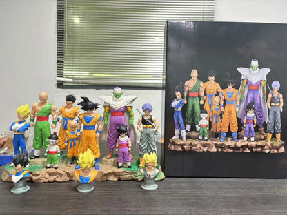 28cm Anime Dragon Ball Kids Krillin Son Gohan Trunks PVC Action Figures Model Collection Desktop Decoration Toys Kids Gifts