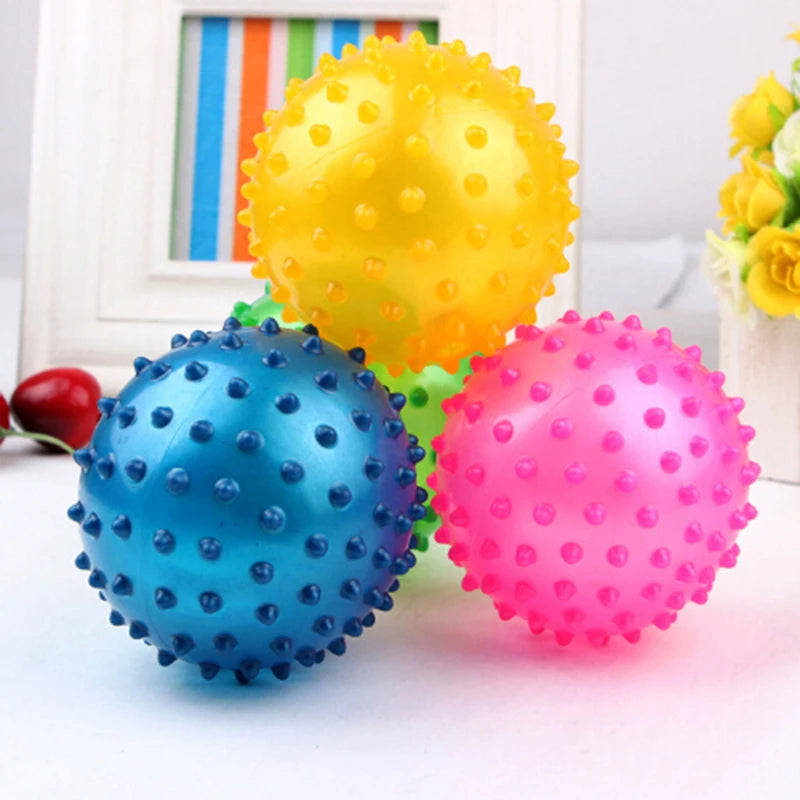 3Pcs 16CM Fun Games Kids Inflatable Ball Rubber Toy Baby Cartoon Thorn Large Balloon Developmental Children Massage Toys Balls