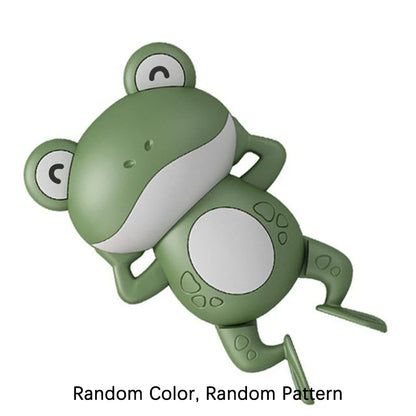 Baby Cute Animal Swimming Frog Shower Clockwork Toys When Baby Bath in Bathroom Baby Water Toy for Kids Clockwork Bath Toys Gift
