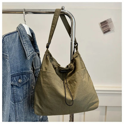 HOMEFISH Large Capacity Versatile Shoulder Bag for Women's Summer Popular Lightweight Crossbody Bag Minimalist Tote Handbag