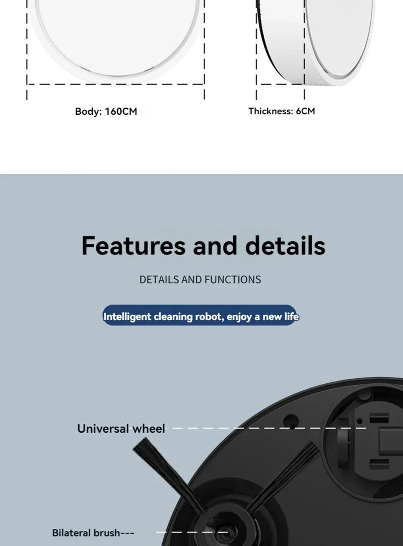 Smart Vacuum Cleaning Robot Mini Mopping Suction And Sweeping Integrated Fully Automatic Cleaning Sweeping Robot
