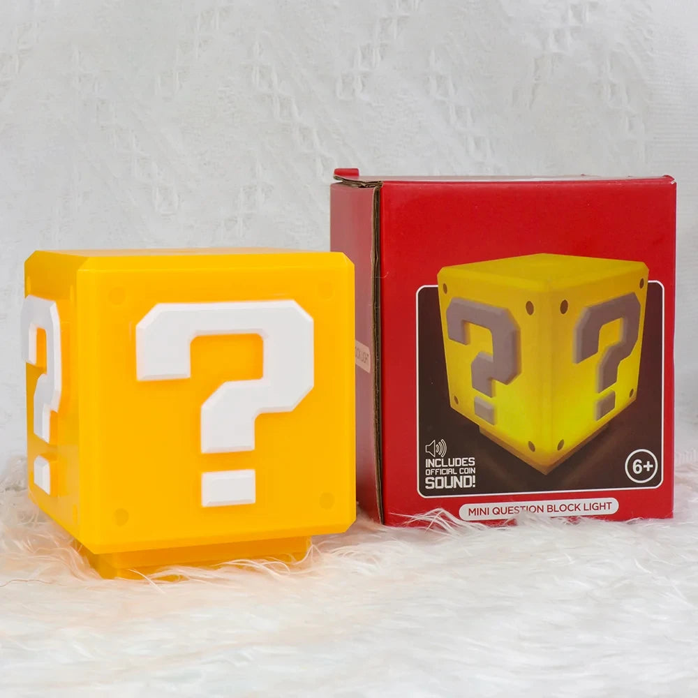 HOMEFISH LED Question Mark Night Light With Music Anime Peripheral Children's Bedroom Bedside Lamp USB Rechargeable Gift