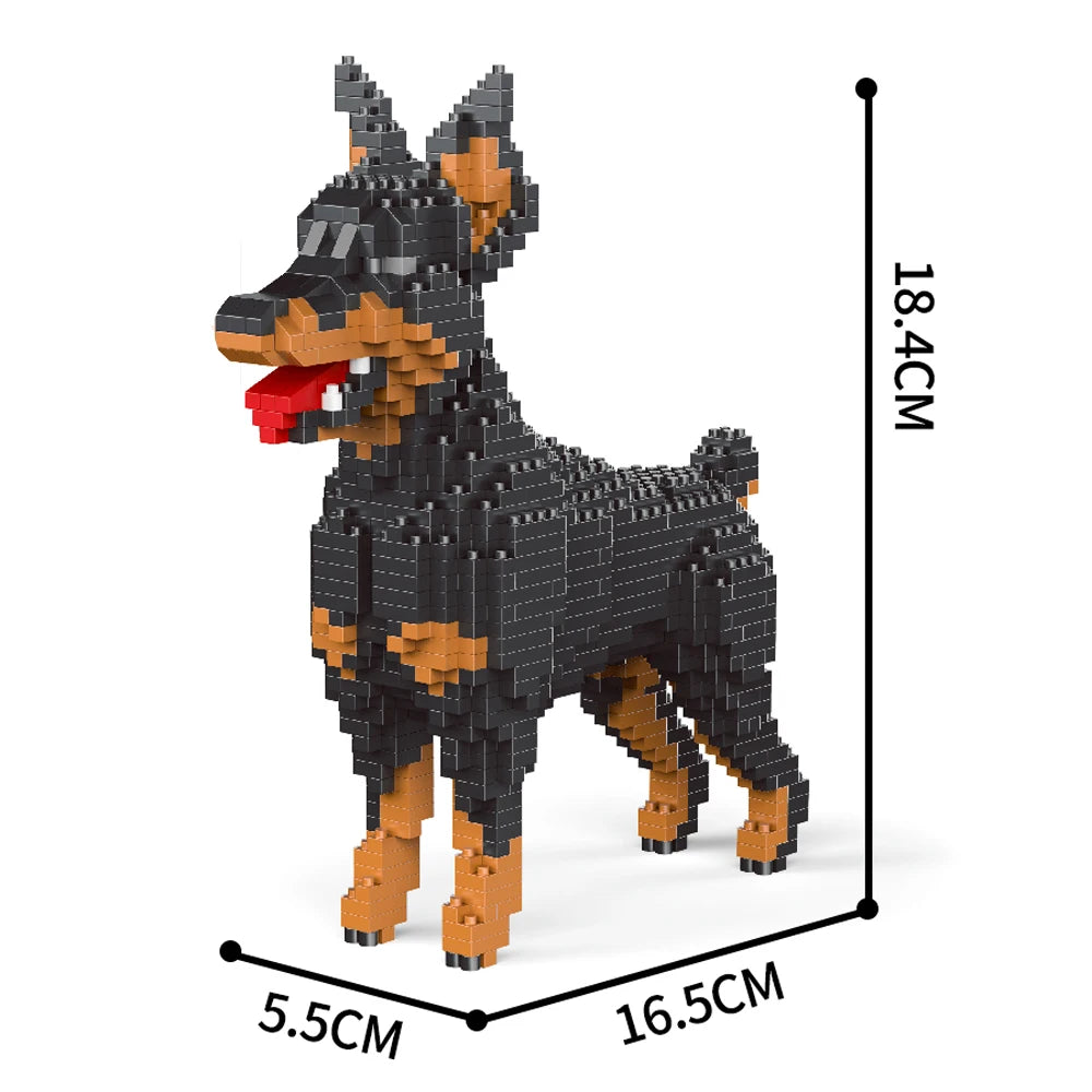 Charming Shiba Inu or Black Cat Building Block Kit (in bag) Delightful Pet Models for Creative Unique Gift Idea Decorative Piece