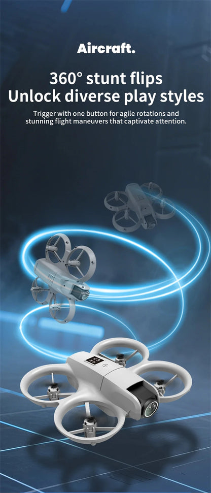 New Hot Mini Drone WIFI FPV Hover Professional 4K Camera Pocket Coloful Lights Dron Rc Plane Foldable Quadcopter RC Toys Gifts