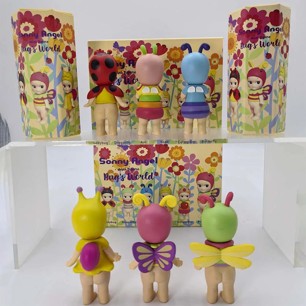Sonny Angel Bug'S World Blind Box Ladybug Ant Snail Angel Cute Doll Mini Figure Anime Handmade Ornament Model Decor Toys Gift