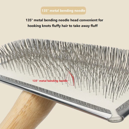 New Dog Short Hair Brush Dog Comb Solid Wood Cat Comb Pet Hair Remover Large Dog Comb Car Animal Hair Brush GSZ05