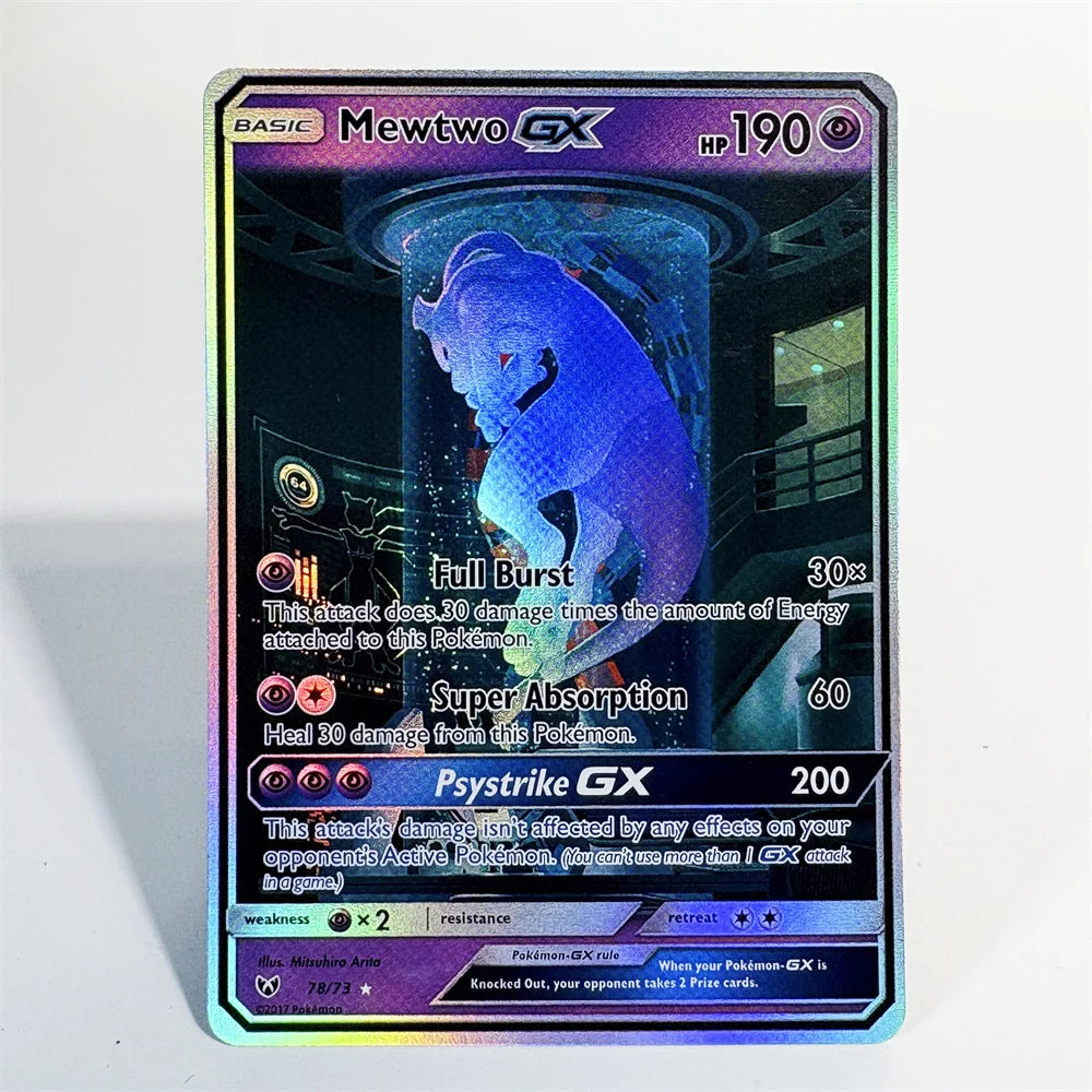 PKM Single Cards Classic Foil Cards Diantha Umbreon Squirtle Greninja GX Mewtwo GX Game Collection PTCG PROXY