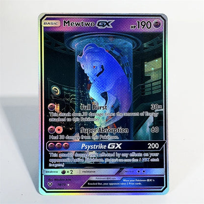 PKM Single Cards Classic Foil Cards Diantha Umbreon Squirtle Greninja GX Mewtwo GX Game Collection PTCG PROXY
