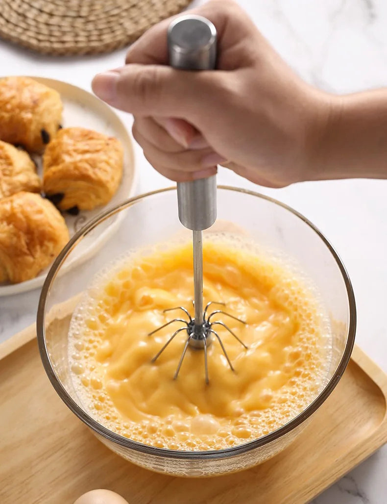 Semi Automatic Egg Beater Rotating Cream Egg Mixer Household Manual Egg Beater Baking Tool Kitchen Tools